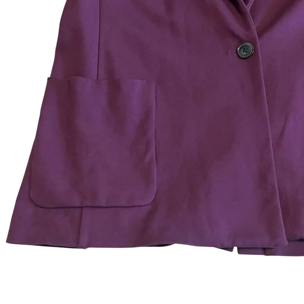 Coolibar Women's Key Cove Jacket Single Button Blazer UPF 50 Deep Wine Sz M - Picture 7 of 11